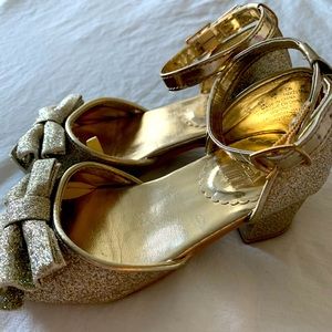 All that glitters… is gold baby heels